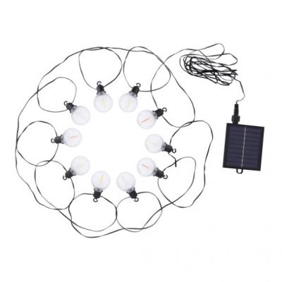 Girlanda solarna kolorowa LED GLASI 3W IP44czarny Ideus 04926 (04926)